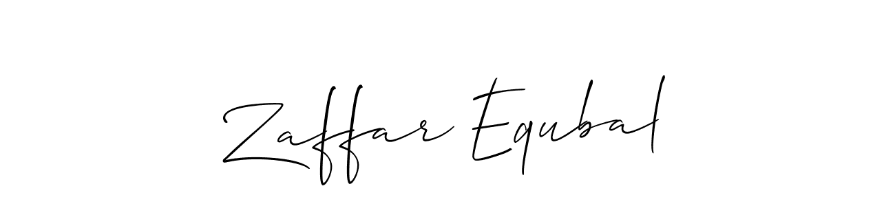 This is the best signature style for the Zaffar Equbal name. Also you like these signature font (Allison_Script). Mix name signature. Zaffar Equbal signature style 2 images and pictures png
