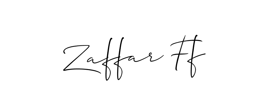 How to Draw Zaffar Ff signature style? Allison_Script is a latest design signature styles for name Zaffar Ff. Zaffar Ff signature style 2 images and pictures png