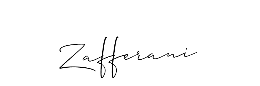 Make a beautiful signature design for name Zafferani. With this signature (Allison_Script) style, you can create a handwritten signature for free. Zafferani signature style 2 images and pictures png