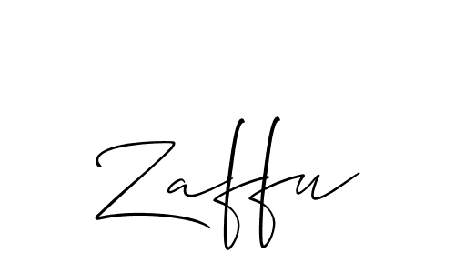 Zaffu stylish signature style. Best Handwritten Sign (Allison_Script) for my name. Handwritten Signature Collection Ideas for my name Zaffu. Zaffu signature style 2 images and pictures png