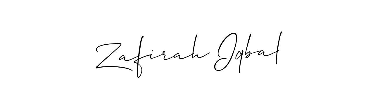 Once you've used our free online signature maker to create your best signature Allison_Script style, it's time to enjoy all of the benefits that Zafirah Iqbal name signing documents. Zafirah Iqbal signature style 2 images and pictures png