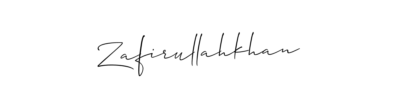 It looks lik you need a new signature style for name Zafirullahkhan. Design unique handwritten (Allison_Script) signature with our free signature maker in just a few clicks. Zafirullahkhan signature style 2 images and pictures png