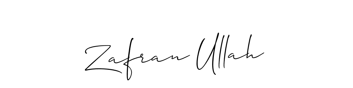 Use a signature maker to create a handwritten signature online. With this signature software, you can design (Allison_Script) your own signature for name Zafran Ullah. Zafran Ullah signature style 2 images and pictures png