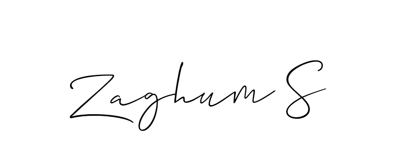 You should practise on your own different ways (Allison_Script) to write your name (Zaghum S) in signature. don't let someone else do it for you. Zaghum S signature style 2 images and pictures png