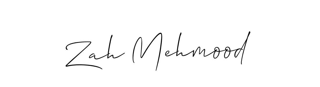 Make a beautiful signature design for name Zah Mehmood. With this signature (Allison_Script) style, you can create a handwritten signature for free. Zah Mehmood signature style 2 images and pictures png