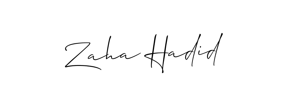 The best way (Allison_Script) to make a short signature is to pick only two or three words in your name. The name Zaha Hadid include a total of six letters. For converting this name. Zaha Hadid signature style 2 images and pictures png