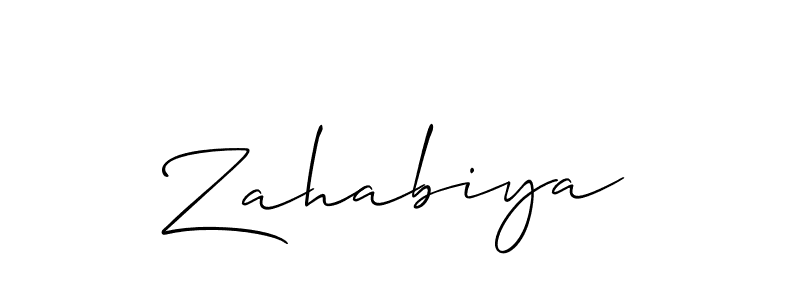 Also You can easily find your signature by using the search form. We will create Zahabiya name handwritten signature images for you free of cost using Allison_Script sign style. Zahabiya signature style 2 images and pictures png