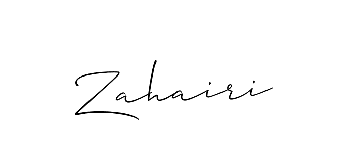 Similarly Allison_Script is the best handwritten signature design. Signature creator online .You can use it as an online autograph creator for name Zahairi. Zahairi signature style 2 images and pictures png