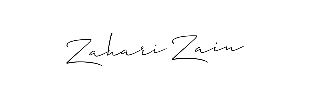 How to Draw Zahari Zain signature style? Allison_Script is a latest design signature styles for name Zahari Zain. Zahari Zain signature style 2 images and pictures png