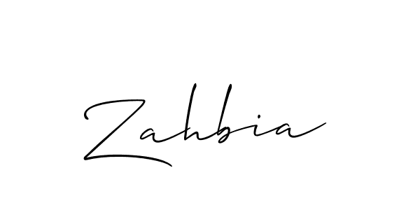 Also You can easily find your signature by using the search form. We will create Zahbia name handwritten signature images for you free of cost using Allison_Script sign style. Zahbia signature style 2 images and pictures png