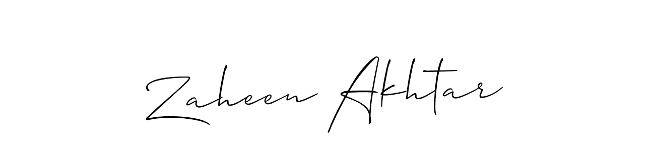 It looks lik you need a new signature style for name Zaheen Akhtar. Design unique handwritten (Allison_Script) signature with our free signature maker in just a few clicks. Zaheen Akhtar signature style 2 images and pictures png