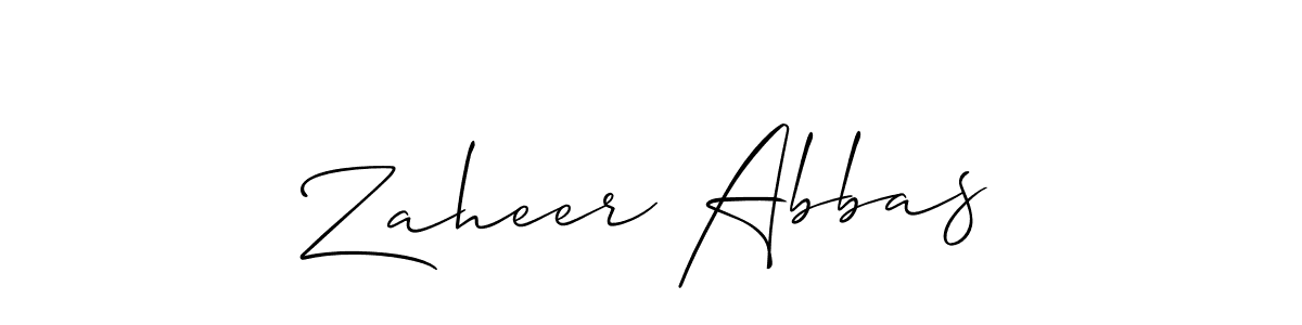 Allison_Script is a professional signature style that is perfect for those who want to add a touch of class to their signature. It is also a great choice for those who want to make their signature more unique. Get Zaheer Abbas name to fancy signature for free. Zaheer Abbas signature style 2 images and pictures png