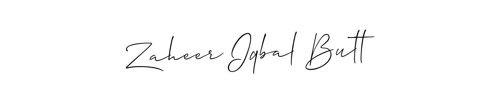 The best way (Allison_Script) to make a short signature is to pick only two or three words in your name. The name Zaheer Iqbal Butt include a total of six letters. For converting this name. Zaheer Iqbal Butt signature style 2 images and pictures png