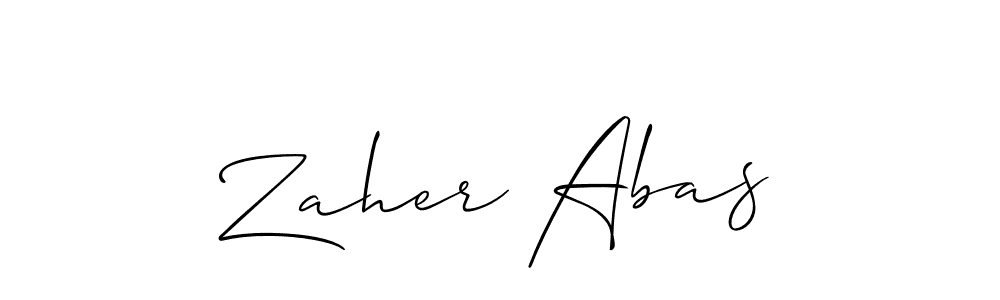 if you are searching for the best signature style for your name Zaher Abas. so please give up your signature search. here we have designed multiple signature styles  using Allison_Script. Zaher Abas signature style 2 images and pictures png