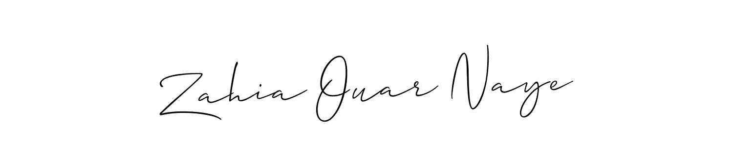 Here are the top 10 professional signature styles for the name Zahia Ouar Naye. These are the best autograph styles you can use for your name. Zahia Ouar Naye signature style 2 images and pictures png