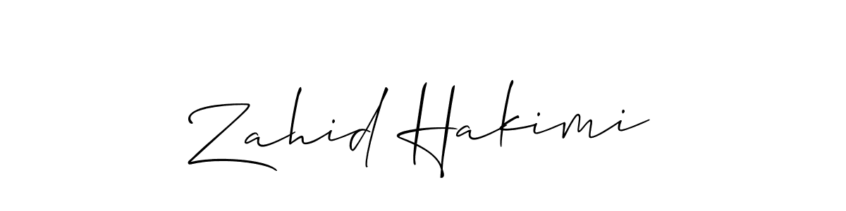 Zahid Hakimi stylish signature style. Best Handwritten Sign (Allison_Script) for my name. Handwritten Signature Collection Ideas for my name Zahid Hakimi. Zahid Hakimi signature style 2 images and pictures png