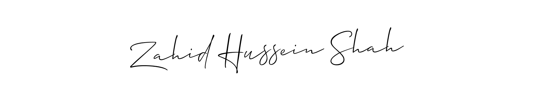 Make a beautiful signature design for name Zahid Hussein Shah. Use this online signature maker to create a handwritten signature for free. Zahid Hussein Shah signature style 2 images and pictures png