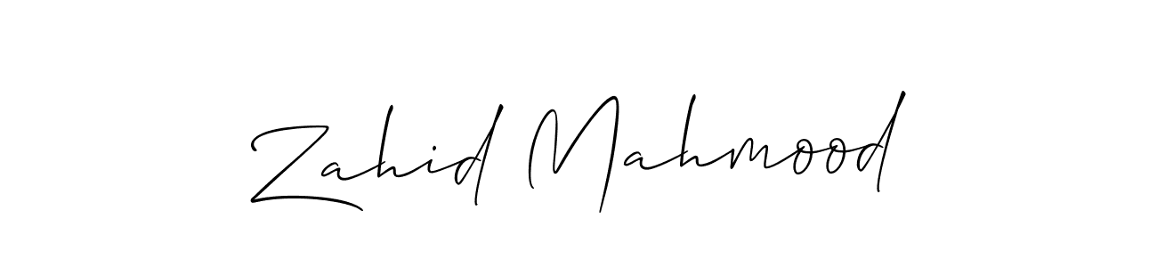 Also we have Zahid Mahmood name is the best signature style. Create professional handwritten signature collection using Allison_Script autograph style. Zahid Mahmood signature style 2 images and pictures png