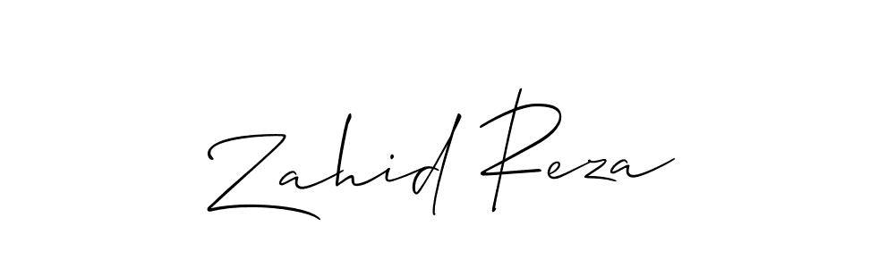Use a signature maker to create a handwritten signature online. With this signature software, you can design (Allison_Script) your own signature for name Zahid Reza. Zahid Reza signature style 2 images and pictures png