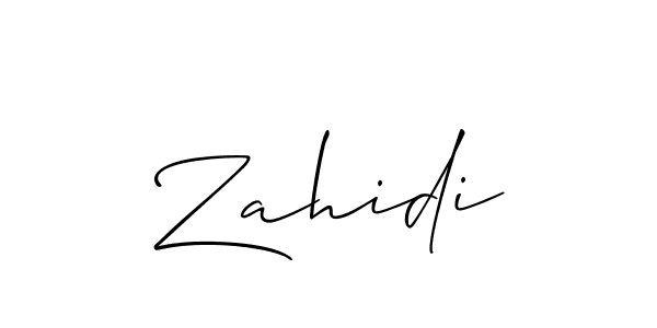 How to Draw Zahidi signature style? Allison_Script is a latest design signature styles for name Zahidi. Zahidi signature style 2 images and pictures png
