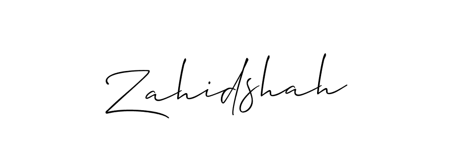 Also You can easily find your signature by using the search form. We will create Zahidshah name handwritten signature images for you free of cost using Allison_Script sign style. Zahidshah signature style 2 images and pictures png