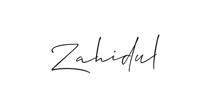 You can use this online signature creator to create a handwritten signature for the name Zahidul. This is the best online autograph maker. Zahidul signature style 2 images and pictures png