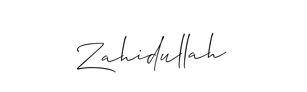 Make a beautiful signature design for name Zahidullah. Use this online signature maker to create a handwritten signature for free. Zahidullah signature style 2 images and pictures png