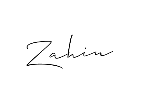How to make Zahin name signature. Use Allison_Script style for creating short signs online. This is the latest handwritten sign. Zahin signature style 2 images and pictures png