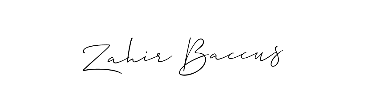 Make a beautiful signature design for name Zahir Baccus. Use this online signature maker to create a handwritten signature for free. Zahir Baccus signature style 2 images and pictures png