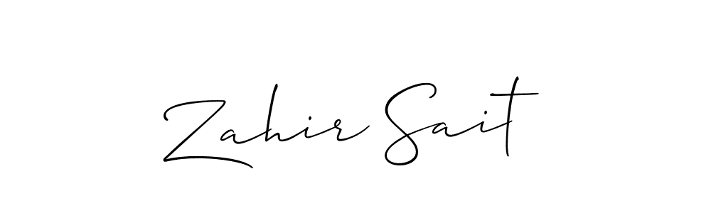 This is the best signature style for the Zahir Sait name. Also you like these signature font (Allison_Script). Mix name signature. Zahir Sait signature style 2 images and pictures png