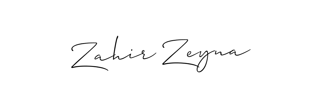 Also You can easily find your signature by using the search form. We will create Zahir Zeyna name handwritten signature images for you free of cost using Allison_Script sign style. Zahir Zeyna signature style 2 images and pictures png