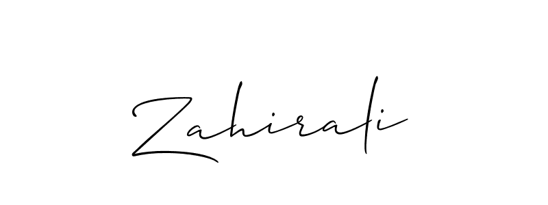 if you are searching for the best signature style for your name Zahirali. so please give up your signature search. here we have designed multiple signature styles  using Allison_Script. Zahirali signature style 2 images and pictures png