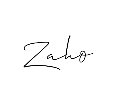Make a short Zaho signature style. Manage your documents anywhere anytime using Allison_Script. Create and add eSignatures, submit forms, share and send files easily. Zaho signature style 2 images and pictures png