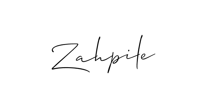 You can use this online signature creator to create a handwritten signature for the name Zahpile. This is the best online autograph maker. Zahpile signature style 2 images and pictures png