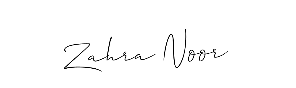 if you are searching for the best signature style for your name Zahra Noor. so please give up your signature search. here we have designed multiple signature styles  using Allison_Script. Zahra Noor signature style 2 images and pictures png