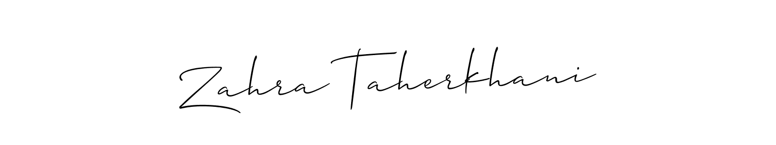 See photos of Zahra Taherkhani official signature by Spectra . Check more albums & portfolios. Read reviews & check more about Allison_Script font. Zahra Taherkhani signature style 2 images and pictures png