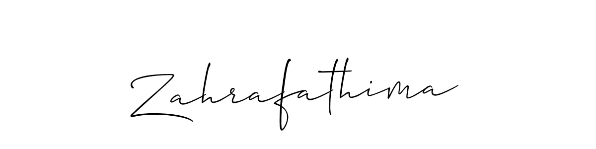 Also we have Zahrafathima name is the best signature style. Create professional handwritten signature collection using Allison_Script autograph style. Zahrafathima signature style 2 images and pictures png