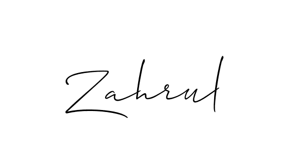 Make a beautiful signature design for name Zahrul. Use this online signature maker to create a handwritten signature for free. Zahrul signature style 2 images and pictures png