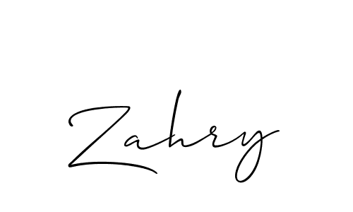 Best and Professional Signature Style for Zahry. Allison_Script Best Signature Style Collection. Zahry signature style 2 images and pictures png