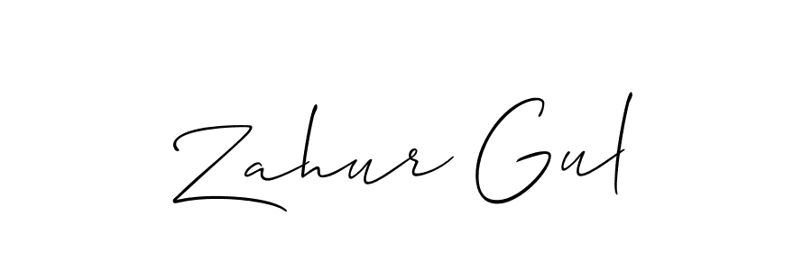 How to Draw Zahur Gul signature style? Allison_Script is a latest design signature styles for name Zahur Gul. Zahur Gul signature style 2 images and pictures png
