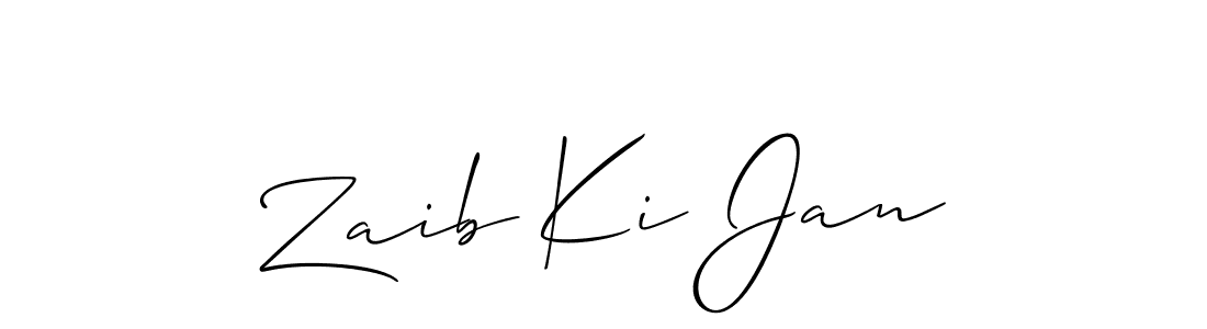 Best and Professional Signature Style for Zaib Ki Jan. Allison_Script Best Signature Style Collection. Zaib Ki Jan signature style 2 images and pictures png
