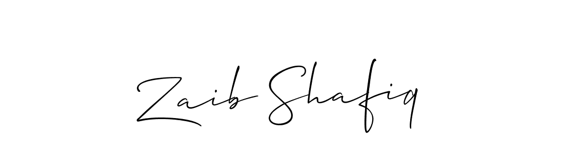 Also You can easily find your signature by using the search form. We will create Zaib Shafiq name handwritten signature images for you free of cost using Allison_Script sign style. Zaib Shafiq signature style 2 images and pictures png
