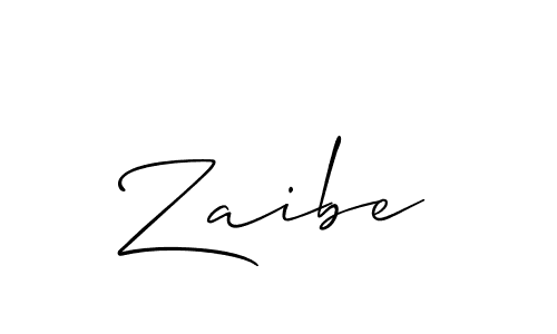 Also You can easily find your signature by using the search form. We will create Zaibe name handwritten signature images for you free of cost using Allison_Script sign style. Zaibe signature style 2 images and pictures png