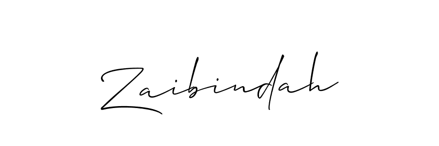 Best and Professional Signature Style for Zaibindah. Allison_Script Best Signature Style Collection. Zaibindah signature style 2 images and pictures png