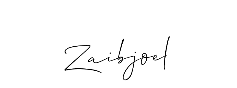 Design your own signature with our free online signature maker. With this signature software, you can create a handwritten (Allison_Script) signature for name Zaibjoel. Zaibjoel signature style 2 images and pictures png