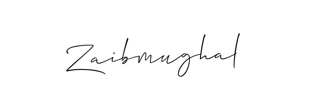 Use a signature maker to create a handwritten signature online. With this signature software, you can design (Allison_Script) your own signature for name Zaibmughal. Zaibmughal signature style 2 images and pictures png