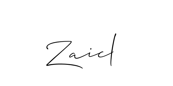 Also You can easily find your signature by using the search form. We will create Zaicl  name handwritten signature images for you free of cost using Allison_Script sign style. Zaicl  signature style 2 images and pictures png
