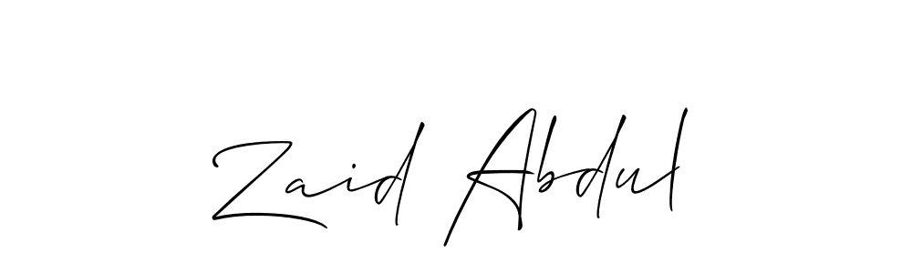 Here are the top 10 professional signature styles for the name Zaid Abdul. These are the best autograph styles you can use for your name. Zaid Abdul signature style 2 images and pictures png