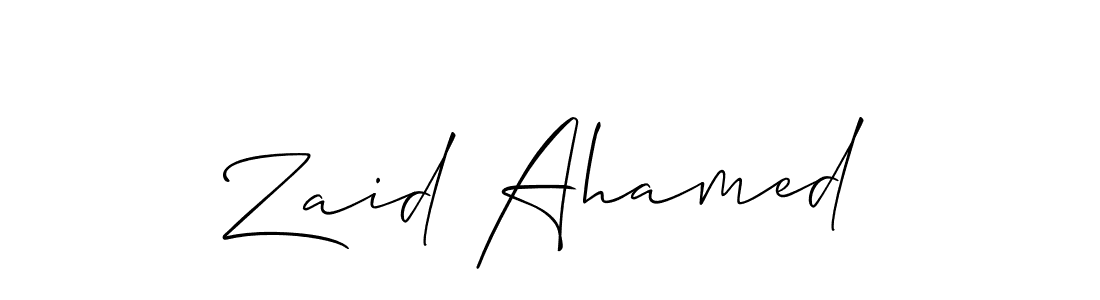 Similarly Allison_Script is the best handwritten signature design. Signature creator online .You can use it as an online autograph creator for name Zaid Ahamed. Zaid Ahamed signature style 2 images and pictures png