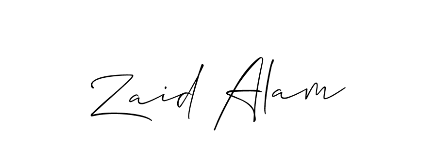 if you are searching for the best signature style for your name Zaid Alam. so please give up your signature search. here we have designed multiple signature styles  using Allison_Script. Zaid Alam signature style 2 images and pictures png